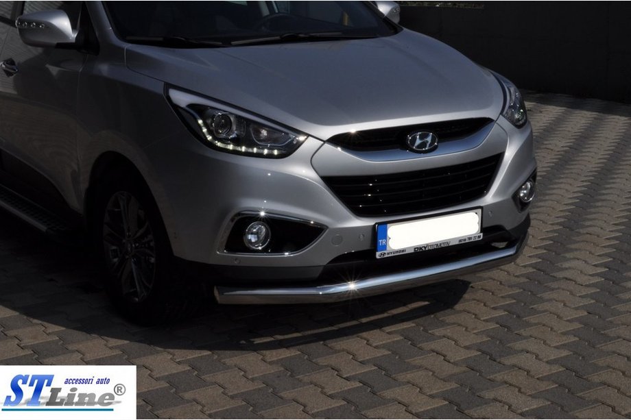 Hyundai IX-35 2010-2015 рр. Передня дуга ST008 (нерж.) Фото 4