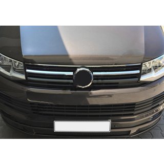 Накладки на решітку верхня 2015-2019 (2 шт, нерж) Volkswagen T6 2015-2024 рр. фото 1