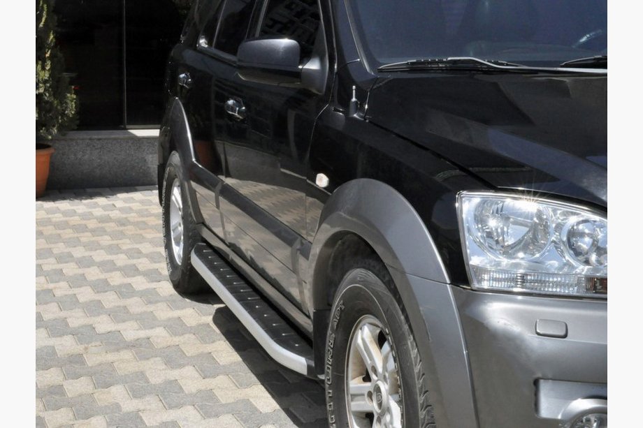 Kia Sorento I BL 2002-2009 рр. Бокові пороги Fullmond (2 шт., алюм.) Image