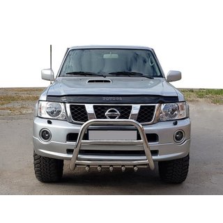 Кенгурятник QT007 (нерж) фото 1