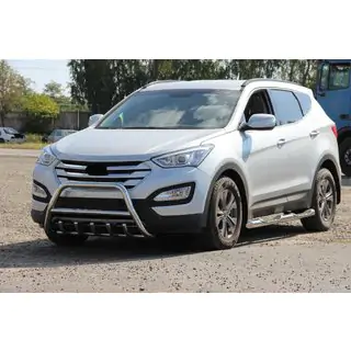 Передня дуга WT003 (нерж.) Hyundai Santa Fe 3 2012-2018 рр. фото 2