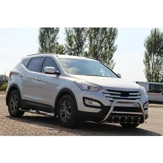 Передня дуга WT003 (нерж.) Hyundai Santa Fe 3 2012-2018 рр. фото 4