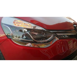 Накладки на передні ліхтарі (нерж.) Renault Clio 4