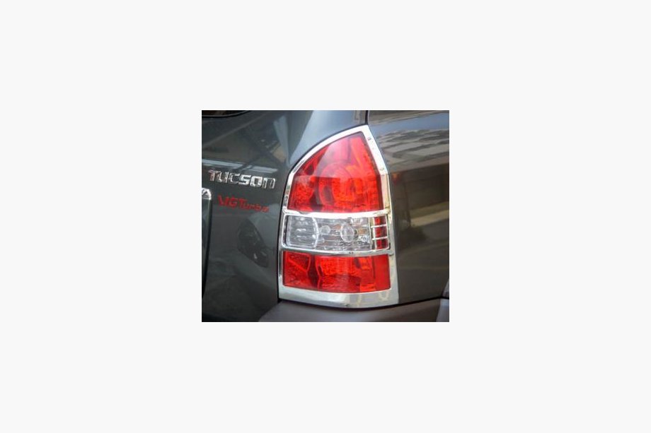Hyundai Tucson JM 2004- рр. Накладки на стопи (2 шт., пласт) Image