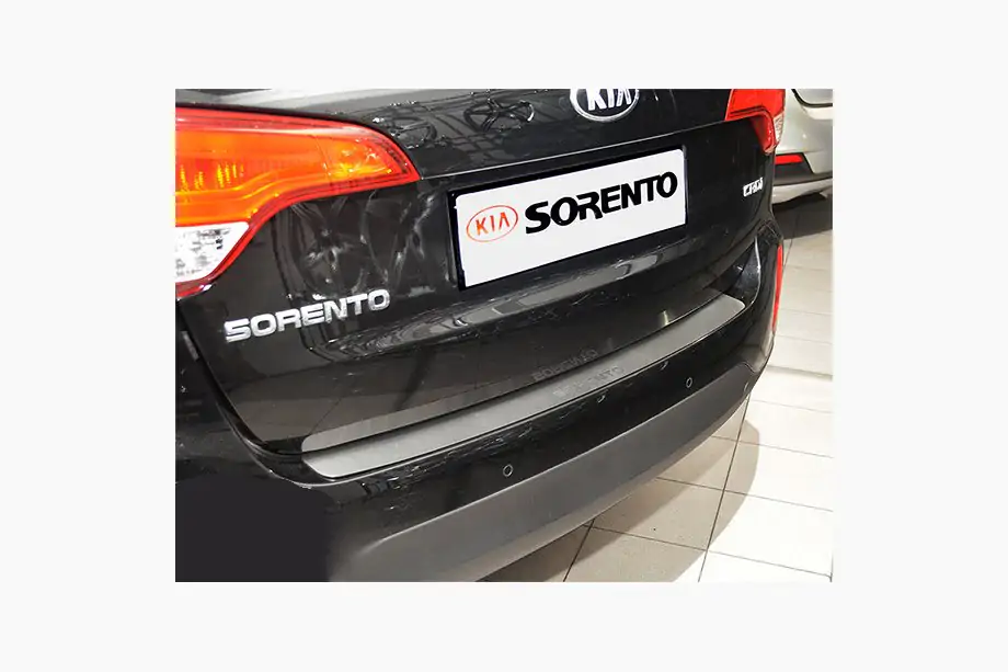 Kia Sorento II XM 2009-2014 рр. Накладка на задній бампер Натанико (нерж.) 2010-2012 Фото 1