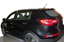 Kia Sportage 2010-2015 рр. Бокові пороги Fullmond (2 шт, алюм.) фото 1