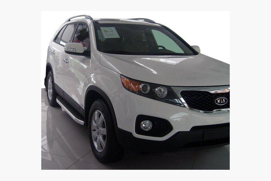 Kia Sorento II XM 2009-2014 рр. Бокові пороги Fullmond (2 шт., алюм.) Image