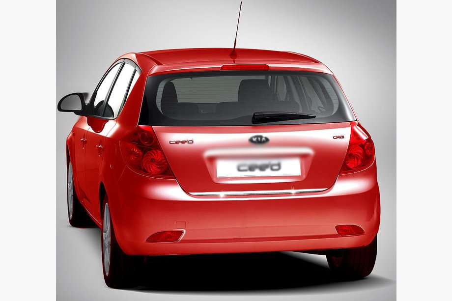 Kia Ceed 2007-2012 рр. Кромка багажника (HB, нерж.) Image