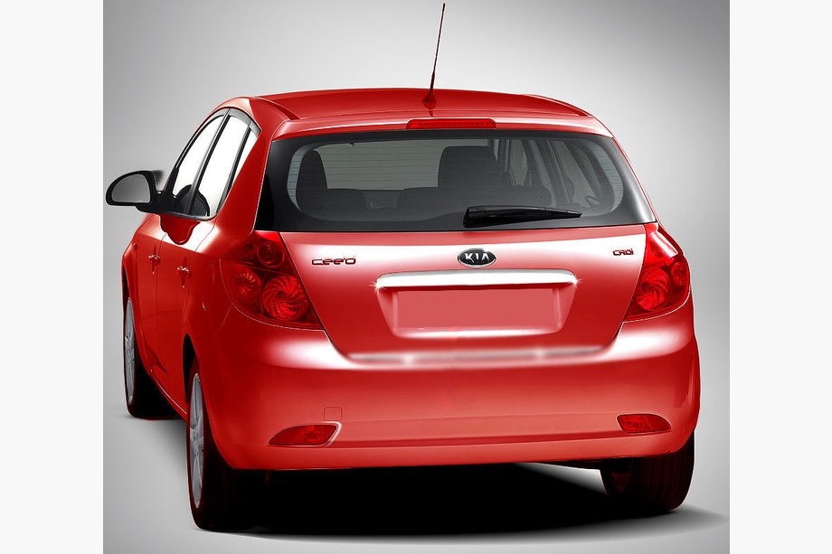Kia Ceed 2007-2012 рр. Планка над номером (HB, нерж) Image