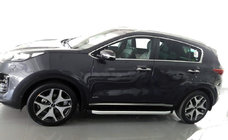 Kia Sportage 2015-2021 рр. Бокові пороги Fullmond (2 шт., алюміній) фото 1