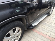 Kia Sorento II XM 2009-2014 рр. Бокові пороги Allmond Grey (2 шт., алюм.) фото 2