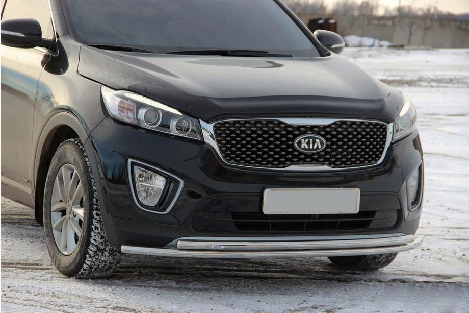 Kia Sorento III UM 2014-2020 рр. Передній захист ST014 60 / 42мм (нерж) Image