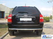 Kia Sportage 2004-2010 рр. Задня дуга AK002 (нерж.) фото 3