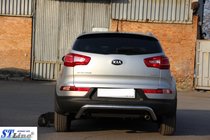 Kia Sportage 2010-2015 рр. Задня дуга AK007 (нерж.) фото 3