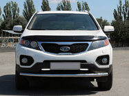 Kia Sorento II XM 2009-2014 рр. Передній захист ST008 (2010-2013, нерж.) фото 1