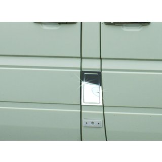 Накладка на лючок баку OmsaLine (нерж) Volkswagen LT 1995-2006 рр. фото 3