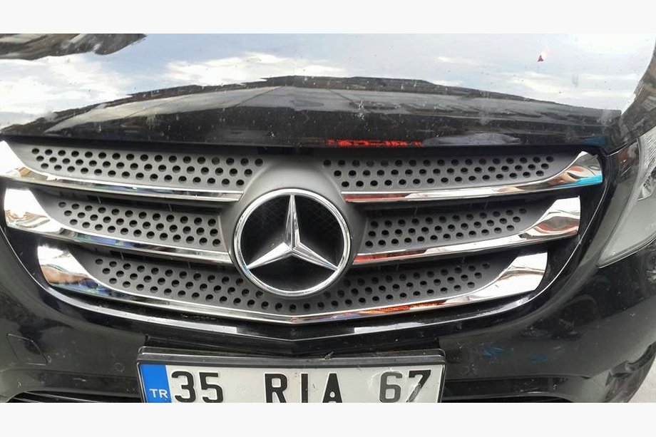 Mercedes Vito/V-class W447 2014- рр. Накладки на решітку 2014-2020 (5 шт, нерж) Carmos - Турецька сталь Фото 9