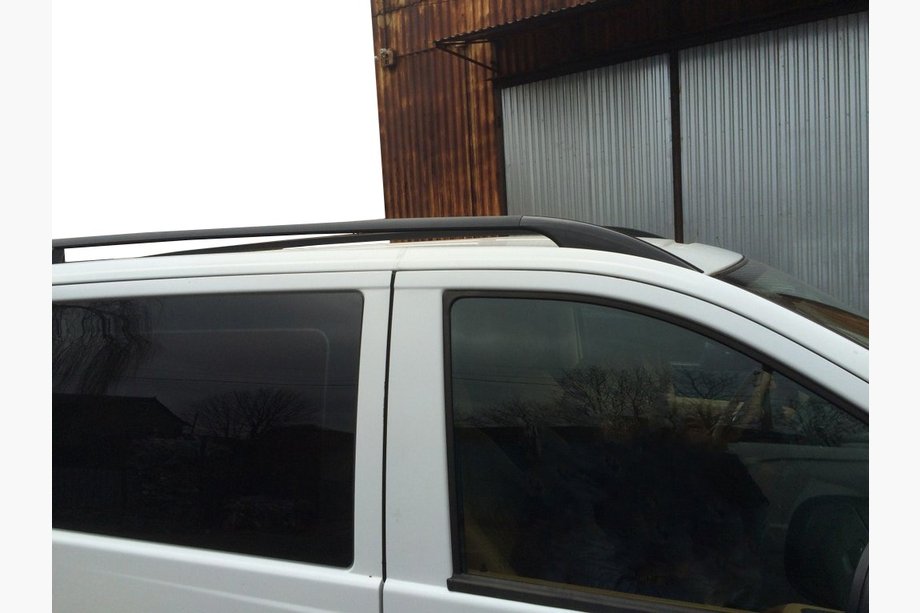 Mercedes Vito W639 2004-2014 рр. Рейлінги чорні CAN Оригінальний дизайн (метал. ніжки) Image