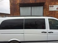 Mercedes Vito W639 2004-2014 рр. Рейлінги чорні CAN Оригінальний дизайн (метал. ніжки) фото 3