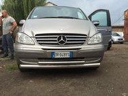 Mercedes Viano 2004-2014 рр. Передній захист ST014 (нерж) 60/42мм фото 7