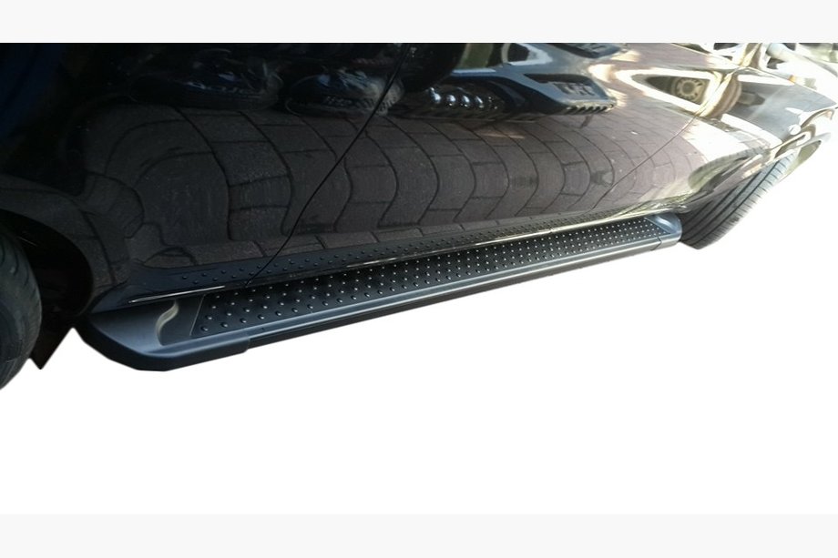 Mercedes Vito/V-class W447 2014- рр. Бокові пороги Allmond Black (2 шт., Алюміній) Image