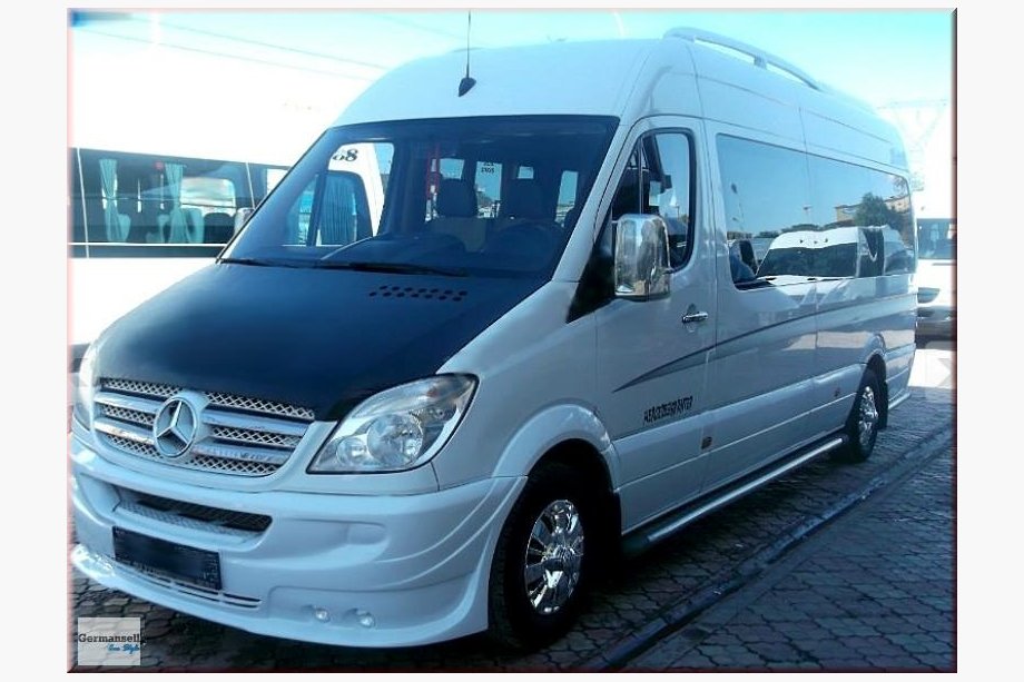 Mercedes Sprinter W906 2006-2018 рр. Накладка на передній бампер 4 фари (2006-2013) Фото 2