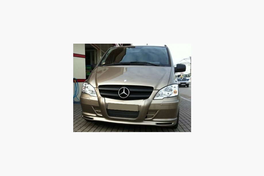 Mercedes Vito W639 2004-2014 рр. Накладка на бампер ↗ губа (під фарбування) Image