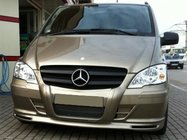 Mercedes Vito W639 2004-2014 рр. Накладка на бампер ↗ губа (під фарбування) фото 1