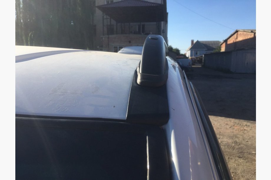 Mercedes Viano 2004-2014 рр. Рейлінги чорні Skyport (суцільний метал) Довга база (EXTRALONG) Фото 4