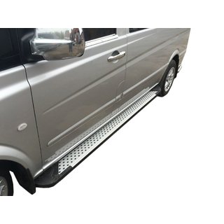 Бокові пороги Allmond Grey (2 шт., алюм.) фото 1