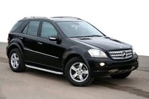Mercedes ML W164 2005-2011 рр. Бокові пороги Fullmond (2 шт., Алюміній) фото 3