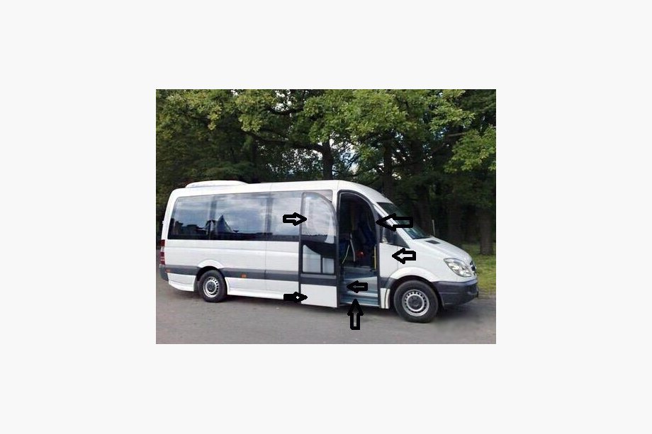 Mercedes Sprinter W906 2006-2018 рр. Комплект пасажирської двері Image