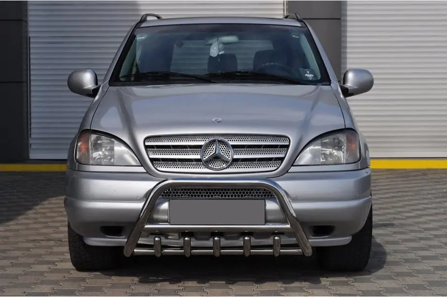 Mercedes ML W163 1997-2005 рр. Кенгурятник (нерж.)