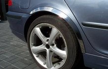 BMW 3 серія E46 1998-2006 рр. Накладки на арки (4 шт, нерж) фото 1