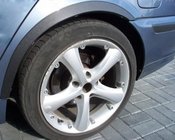 BMW 3 серія E46 1998-2006 рр. Накладки на арки (4 шт, чорні) фото 1