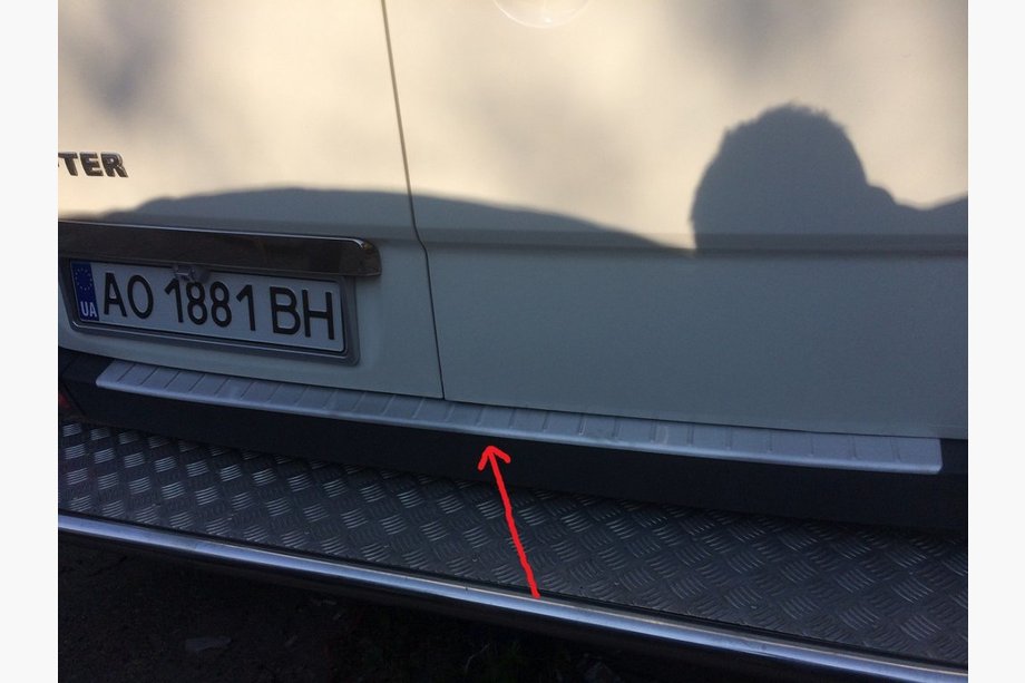 Mercedes Sprinter W906 2006-2018 рр. Накладка на бампер задній МАТОВИЙ (Omsa, нерж.) Фото 2