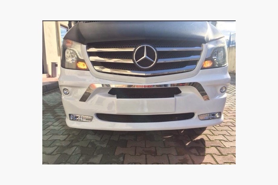 Mercedes Sprinter W906 2006-2018 рр. Накладка на передній бампер ERA (2013↗) Фото 2