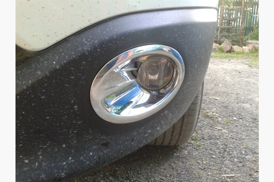 Nissan Qashqai 2007-2010 рр. Накладки на противотуманки з поглибленням (2 шт, пласт) Фото 7
