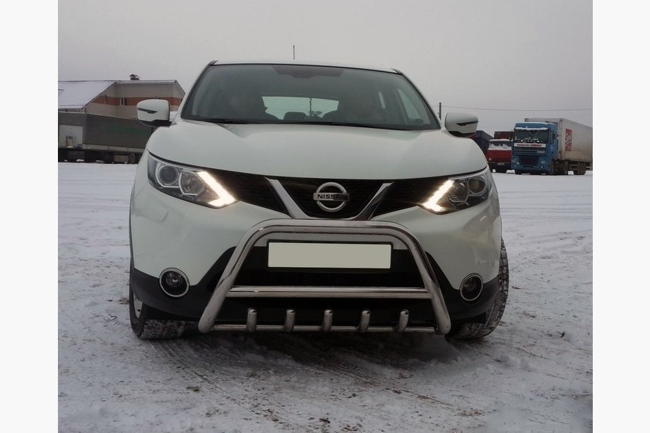 Nissan Qashqai 2014-2021 рр. Кенгурятник WT003 (нерж) Image
