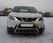 Nissan Qashqai 2014-2021 рр. Кенгурятник WT003 (нерж) фото 1