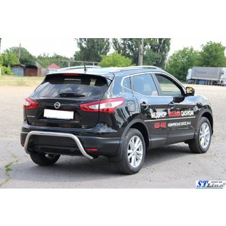 Задня дуга AK007-1 (нерж) Nissan Qashqai 2014-2021 рр. фото 3
