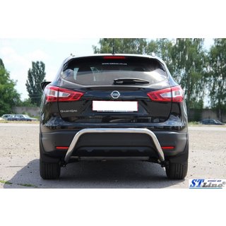 Задня дуга AK007-1 (нерж) Nissan Qashqai 2014-2021 рр. фото 4