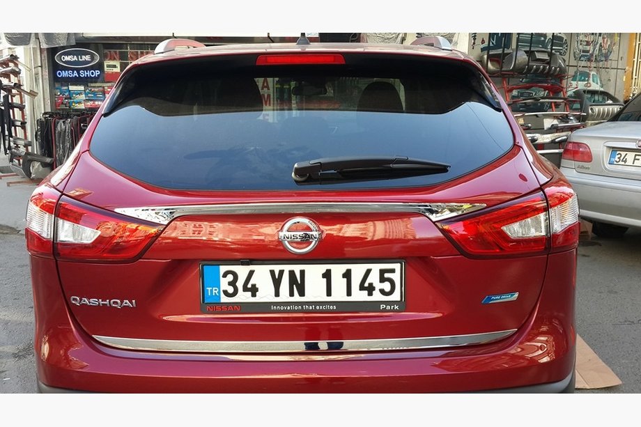 Nissan Qashqai 2014-2021 рр. Кромка багажника (нерж.) Фото 4