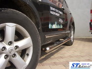 Nissan Qashqai 2010-2014 рр. Бічні труби (2 шт., нерж.) фото 5