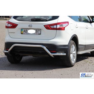 Задня дуга AK007-Plus (нерж) Nissan Qashqai 2014-2021 рр. фото 4