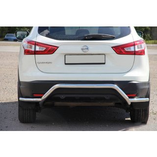 Задня дуга AK007-Plus (нерж) Nissan Qashqai 2014-2021 рр. фото 1