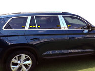 Skoda Kodiaq 2016-2023 рр. Молдинг дверних стійок (нерж) фото 1