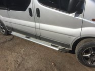 Renault Trafic 2001-2015 рр. Бокові пороги Bosphorus OLD Grey (2 шт., алюміній) фото 2