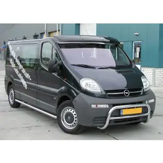 Козирьок на лобове скло (чорний глянець, 5мм) Renault Trafic 2001-2015 рр. фото 2