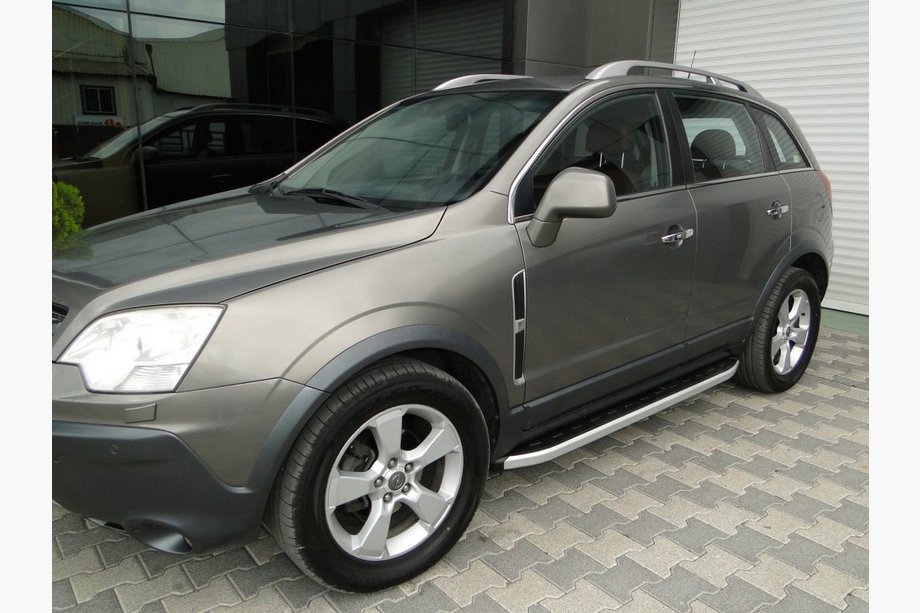 Opel Antara 2006-2017 рр. Бокові пороги Fullmond (2 шт, алюм.) 2016-2018 Image